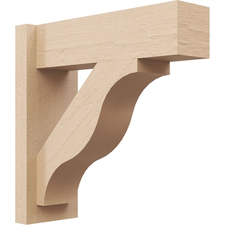 Ekena Millwork 5 1/2-in W x 16-in D x 16-in H Funston Block Rough Cedar Woodgrain TimberThane Outlooker, Primed Tan OUTUR055X16X16FST44RCPR